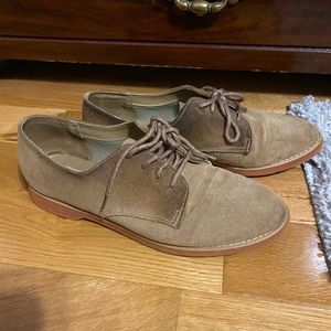 Suede oxfords